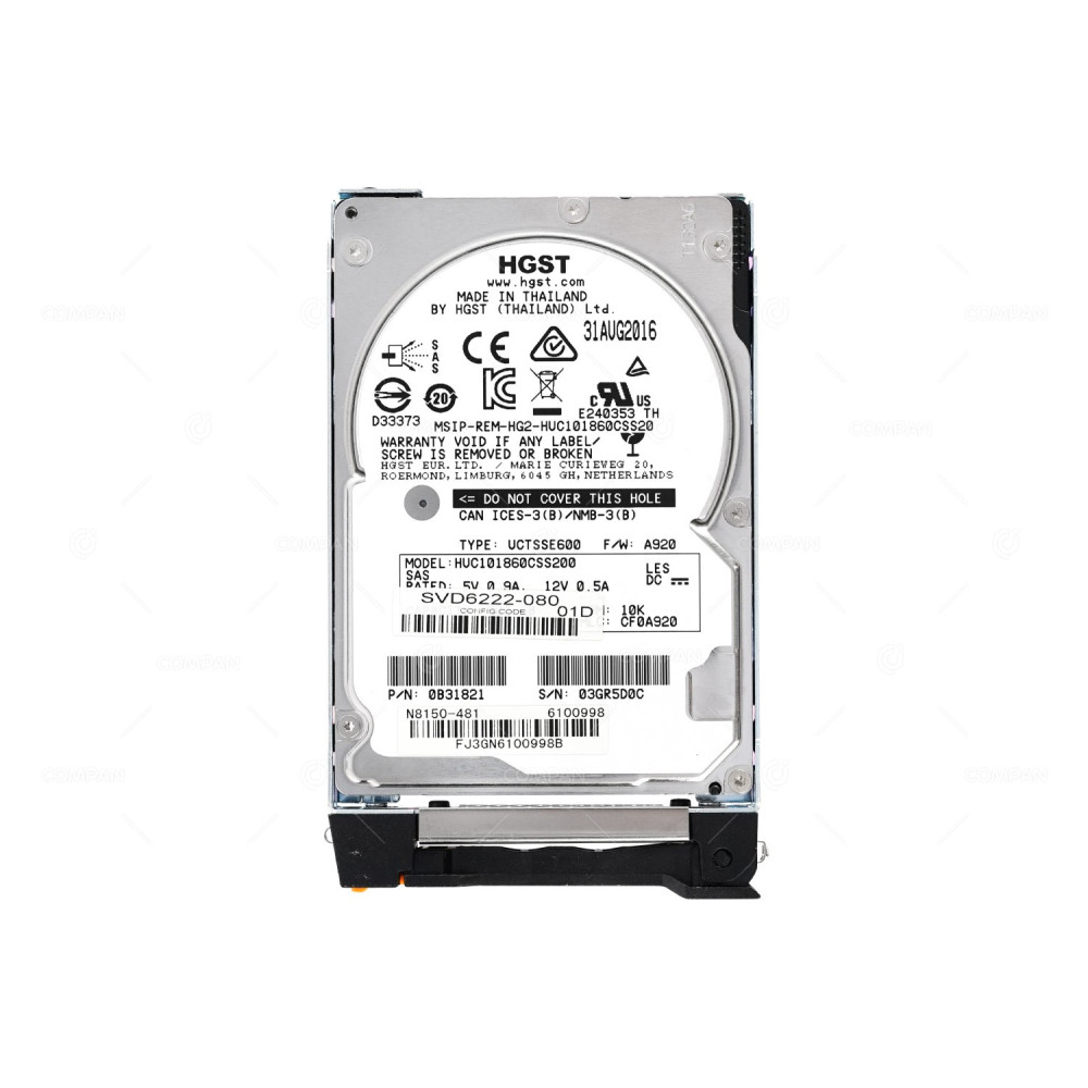 N8150-481 NEC HDD 600GB 10K SAS 12G 2.5" SFF FOR EXPRESS5800